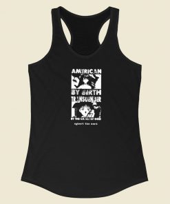 American By Birth Transgender Racerback Tank Top