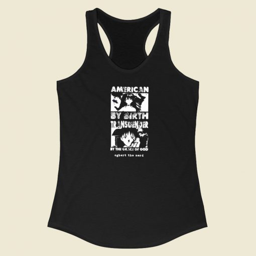 American By Birth Transgender Racerback Tank Top