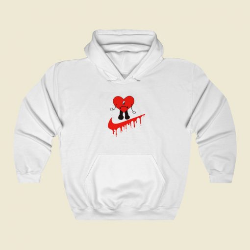 Bad Bunny Nike Sad Heart Parody Hoodie Style