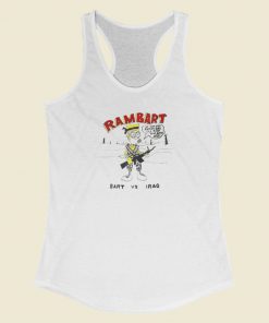 Bart Simpson Rambart Racerback Tank Top On Sale