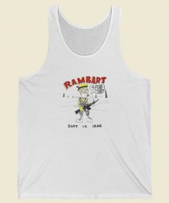 Bart Simpson Rambart Tank Top On Sale