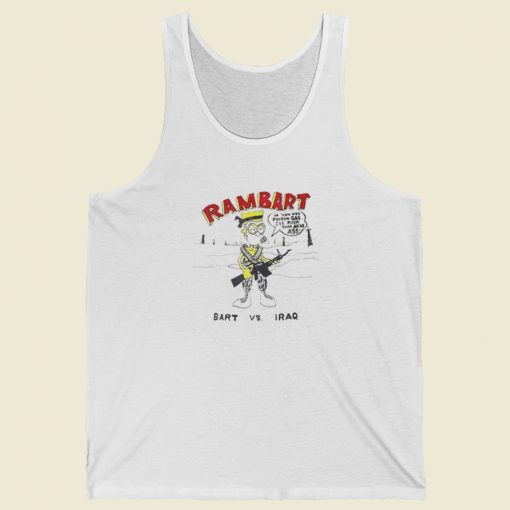 Bart Simpson Rambart Tank Top On Sale