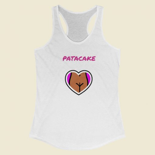 Black Coochie Matter Patacake Racerback Tank Top On Sale