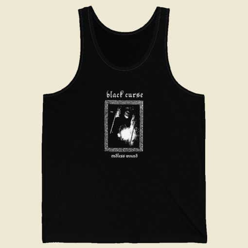 Black Curse Endless Wound Tank Top On Sale