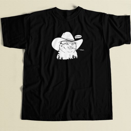 Cowboy Cat Meowdy Funny T Shirt Style