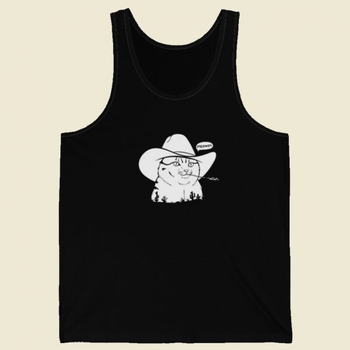 Cowboy Cat Meowdy Funny Tank Top