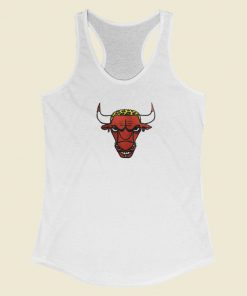 Dennis Rodman Bullhorns Racerback Tank Top On Sale