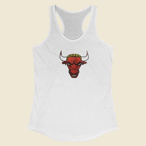 Dennis Rodman Bullhorns Racerback Tank Top On Sale