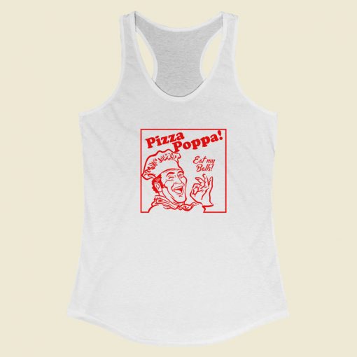 Eat my Pizza Balls Racerback Tank Top On Sale