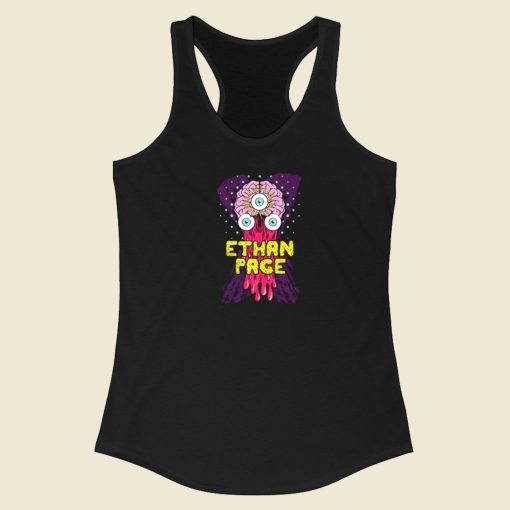 Ethan Page 3rd Eye Drip Racerback Tank Top On Sale