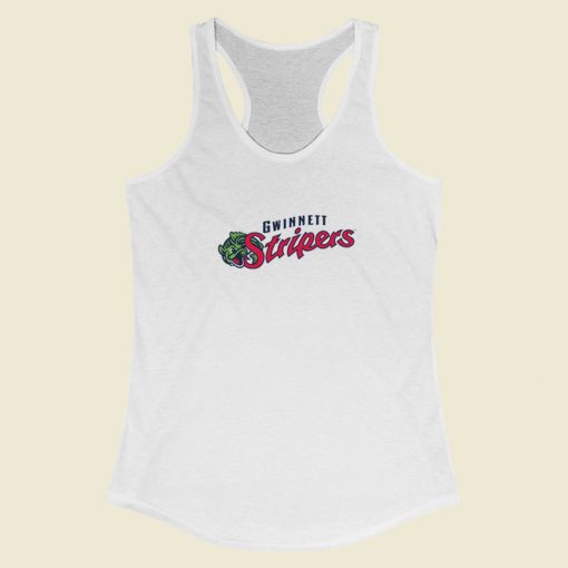 Gwinnett Stripers Funny Racerback Tank Top On Sale