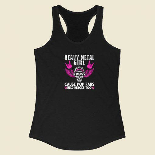 Heavy Metal Girl Racerback Tank Top On Sale