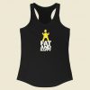 Homer Simpson Fat And Happy Racerback Tank Top