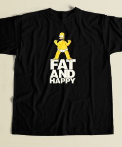 Homer Simpson Fat And Happy T Shirt Style On Sale