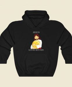 Jesus Love Bitcoin Hoodie Style On Sale