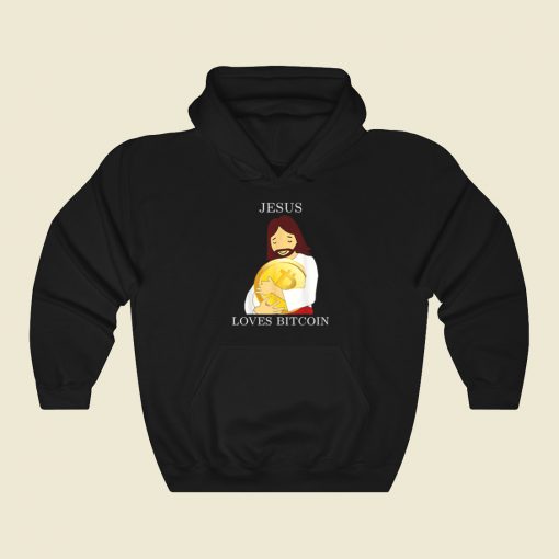 Jesus Love Bitcoin Hoodie Style On Sale