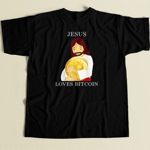 Jesus Love Bitcoin T Shirt Style On Sale