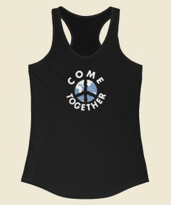 Come Together Peace Earth Racerback Tank Top Sale