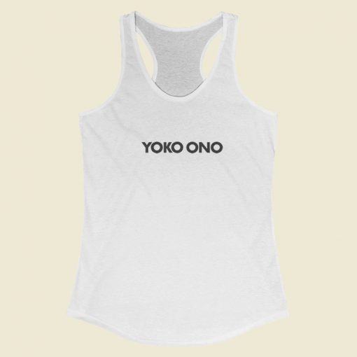 John Lennon Yoko Ono Racerback Tank Top On Sale