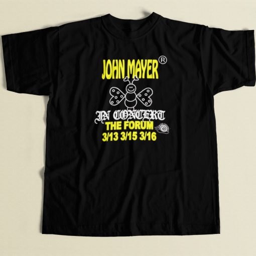 John Mayer In Concert The Forum T Shirt Style