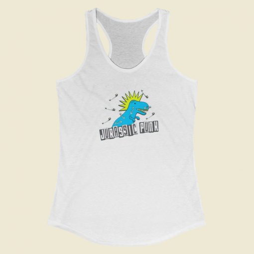 Jurassic Punk Dinosaur Racerback Tank Top On Sale