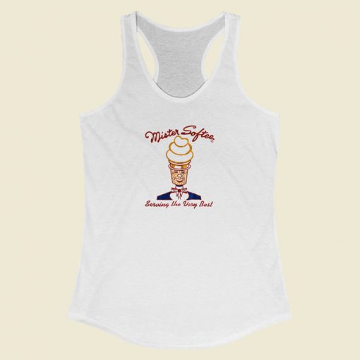 Mister Softee Serving The Very Best Racerback Tank Top