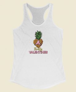 Pineapple Heart Slutty Valentines Racerback Tank Top