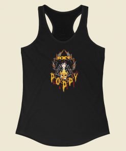 Poppy And Triple H Gold Skull Nxt Racerback Tank Top