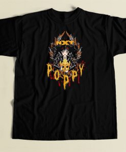 Poppy And Triple H Gold Skull Nxt T Shirt Style