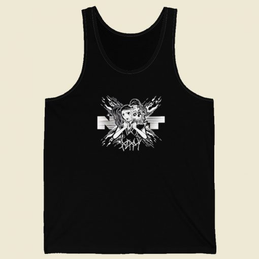 Poppy And Triple H White Skull Tank Top On Sale