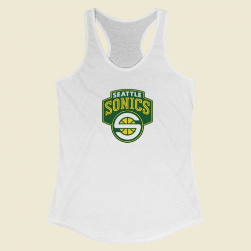 Seattle Supersonics Racerback Tank Top On Sale