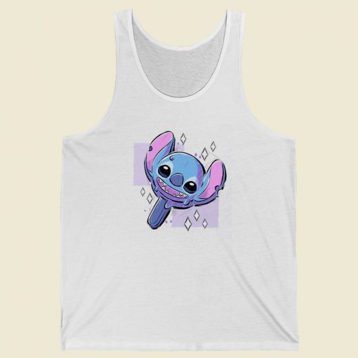 Stitch Cream Funny Tank Top On Sale On Sale