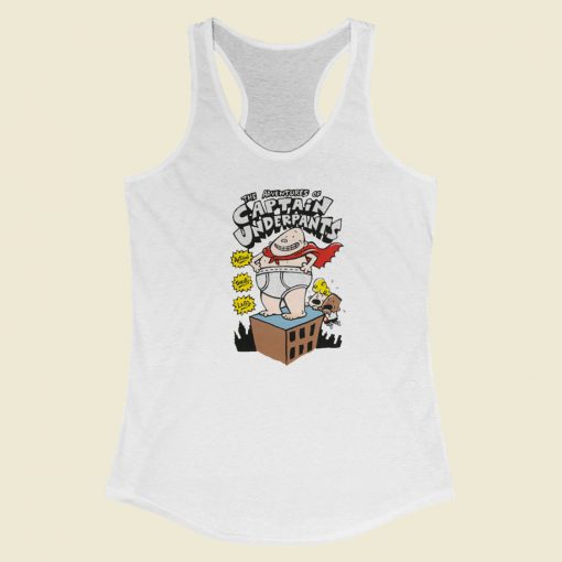 The Adventure Of Captain Underpants Racerback Tank Top