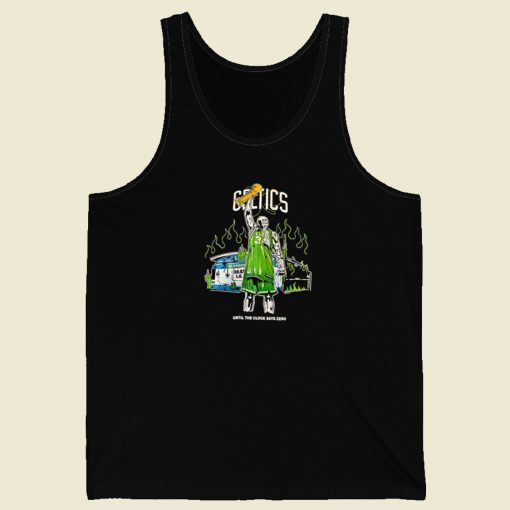 The Clock Says Zero Basketball Skull Tank Top