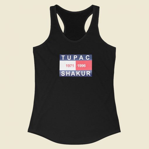 Tupac Shakur 1971 1996 Racerback Tank Top