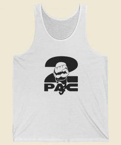 2pac Fist Overlap Old School Tank Top