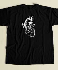 Badger On A Bicycle T Shirt Style On Sale