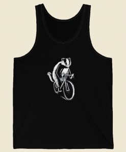 Badger On A Bicycle Tank Top On Sale
