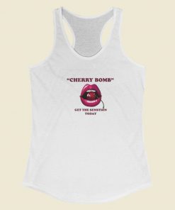 Cherry Bomb Get The Sensation Today Racerback Tank Top