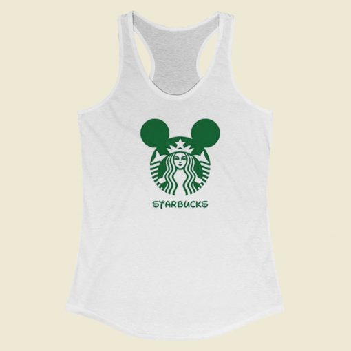 Disney Starbucks Mickey Racerback Tank Top