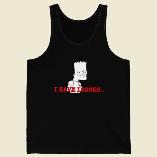 Bart Simpson Have Issue Tank Top On Sale