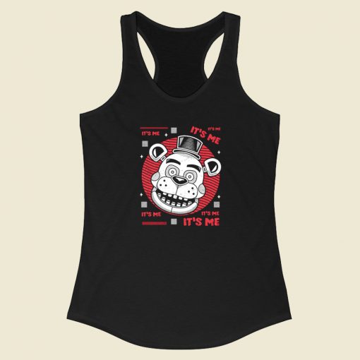 Freddy Robot Bear Racerback Tank Top