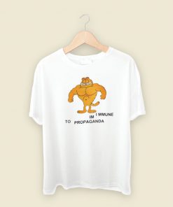 Garfield Im Immune To Propaganda T Shirt Style