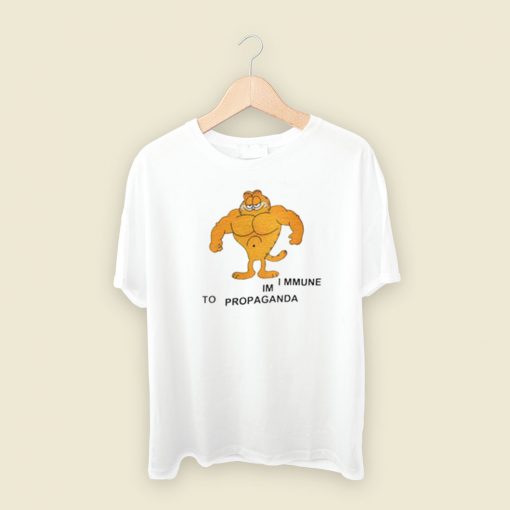 Garfield Im Immune To Propaganda T Shirt Style