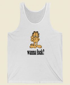 Garfield Wanna Fuck Tank Top On Sale