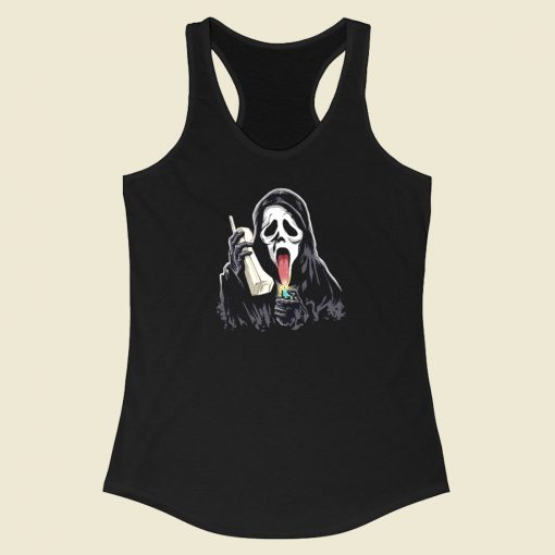 Ghost Face Body Racerback Tank Top