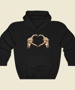 Hands Heart Skeleton Hoodie Style On Sale