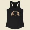 Hands Heart Skeleton Racerback Tank Top On Sale