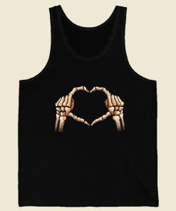 Hands Heart Skeleton Tank Top On Sale