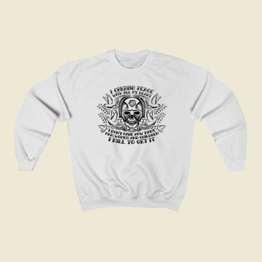 I Cherish Peace Sweatshirts Style On Sale